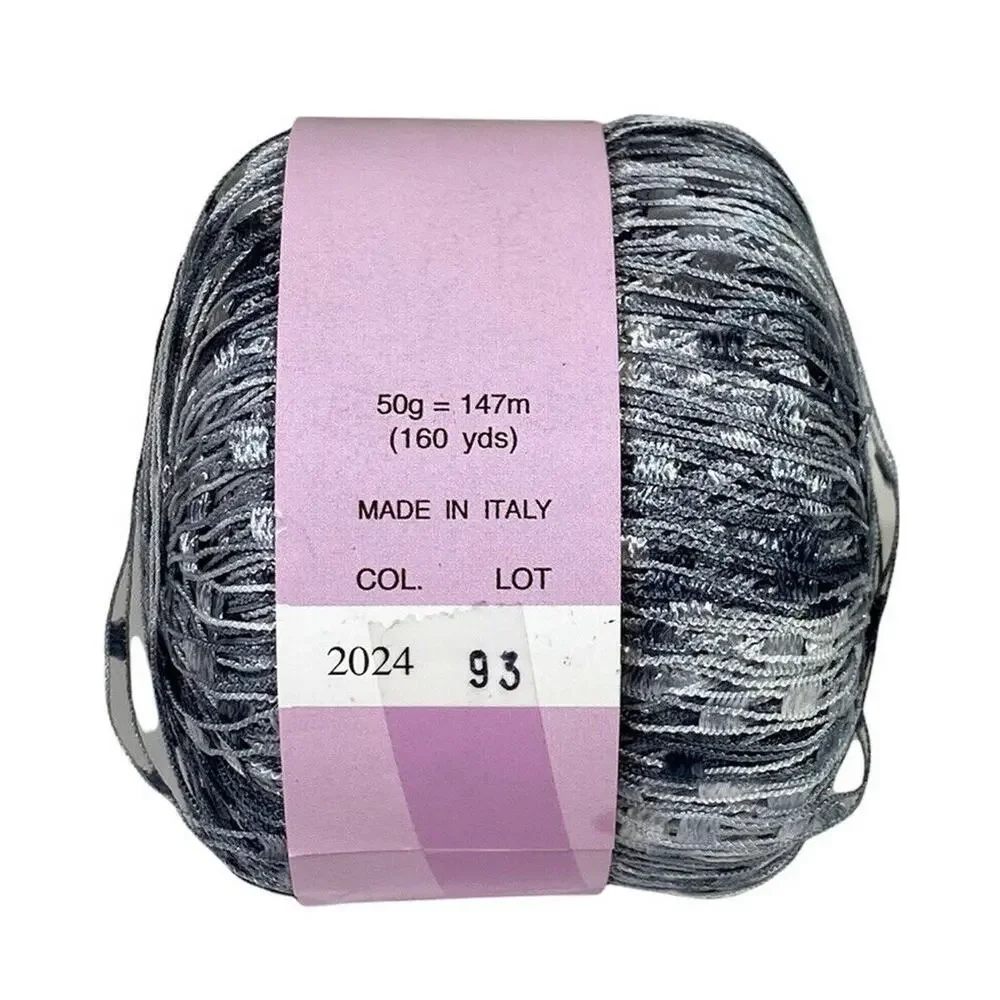 Lot of 2 - Filatura Lanarota & BERROCO Luxury Ladder Trellis Yarn Silvery Pink